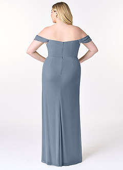 Azazie Tessa Bridesmaid Dresses Twilight Sheath Sweetheart Off-The-Shoulder Mesh Convertible Dress image9