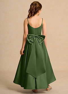 Azazie Sweets Junior Formal Flower Girl Klänningar Klä A-Line i Matt satäng Plisserad image2