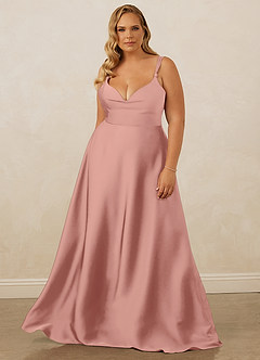 Christian Siriano Bridal for Azazie 1001 Bridesmaid Dresses Rosette A-Line Sweetheart Neckline Stretch Satin Dress image11