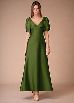 Rosaline Olive Green Maxi Dress image4