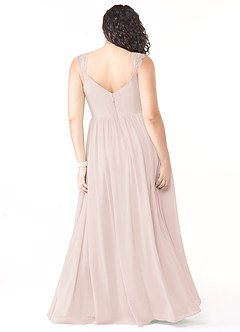 Azazie Cleobella Bridesmaid Dresses Rose Petal A-Line Sweetheart Lace Chiffon Dress image9