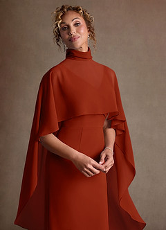 Azazie Irna Suknie dla Matki Panny Młodej Kolumna Szyfon Długość do kolan Sukienka image7