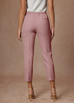 front Kennedy Dusty Rose Structured Stretch Pants Suit