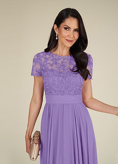 Azazie Annette Kleider für die Brautmutter A-Linie Spitze Chiffon Kleid Tahiti image5