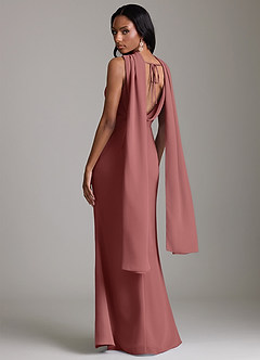 Azazie Linelle Bridesmaid Dresses Amethyst Mermaid Pleated Chiffon Dress image10