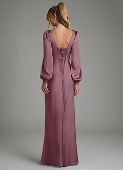 Azazie Brianna Bridesmaid Dresses Amethyst Mermaid Corset Stretch Satin Dress image7