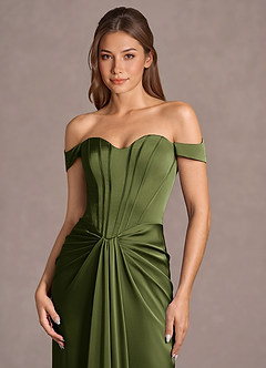 Maxi jurk Lorelei Olijf image6