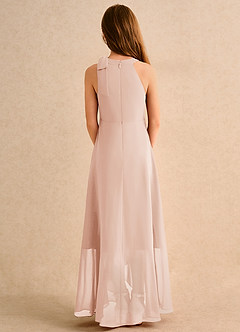 Azazie Boop Girls Formal Flower Girl Dresses English Rose A-Line Bow Chiffon Dress image2
