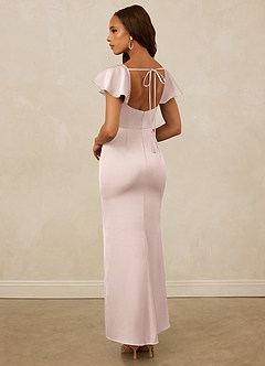 Christian Siriano Bridal for Azazie 1005 Bridesmaid Dresses Blushing Pink Sheath Sweetheart Neckline Stretch Satin Dress image2