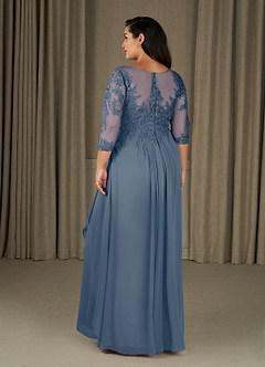 Azazie Calanthe Mother of the Bride Dresses Twilight A-Line Scoop Chiffon Dress image7