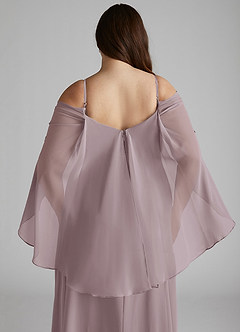Azazie Cienna Bridesmaid Dresses Dusk A-Line Off the Shoulder Chiffon Dress image12