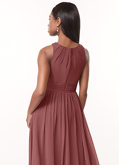 Azazie Harper Brautjungfernkleider A-Linie Plissee Chiffon Kleid Amethyst image4