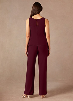 Azazie Mamrie Abiti per la Madre della Sposa Abito Tuta Pantaloni in Pizzo Cabernet image10