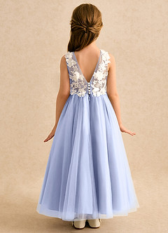 Azazie Mixie Flower Girl Dresses Ice Ball-Gown Lace Dress image4