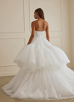 Christian Siriano Bridal for Azazie 2007 Wedding Dresses Diamond White Ball-Gown Sequins Tulle Dress image4