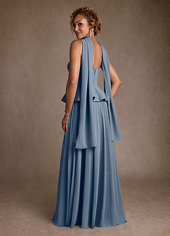 Azazie Josabeth Moeder van de bruid jurken A-Lijn Jurk van Chiffon Geplooid Schemering image6