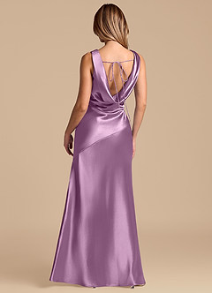 Azazie Rylina Bridesmaid Dresses Wisteria Mermaid Metallic Satin Dress image6