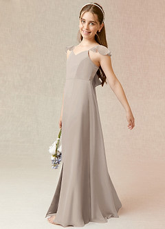 Azazie Everett Junior Frost A-Line Chiffon Dress image3