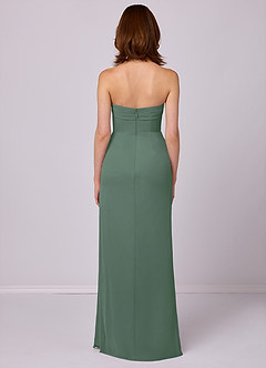 Barbie ♥ Azazie Bridesmaid Dresses Eucalyptus Sheath Strapless Chiffon Convertible Dress image5