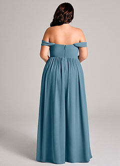Azazie Calianna Bridesmaid Dresses Bermuda A-Line Off the Shoulder Chiffon Convertible Dress image15