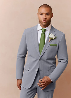 front Stretch Satin Wide Tie and Pocket Square Set