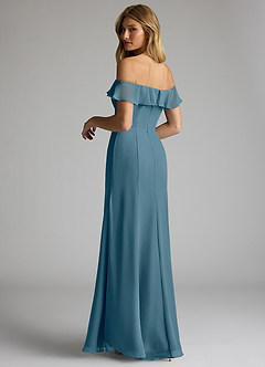 Azazie Sophie Bridesmaid Dresses Bermuda A-Line Off the Shoulder Chiffon Convertible Dress image5
