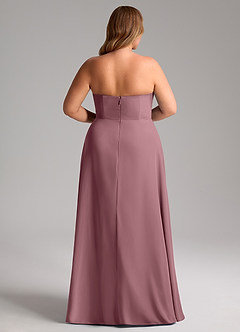 Azazie Wren Brautjungfernkleider Wandelbar A-Linie Seitliche Cut-Outs Chiffon Kleid Amethyst image14