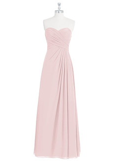 Azazie Arabella Allure Robes de demoiselle d'honneur Robe Trapèze Convertible en Mousseline de soie Encolure en Forme de Cœur Rose Pâle image10