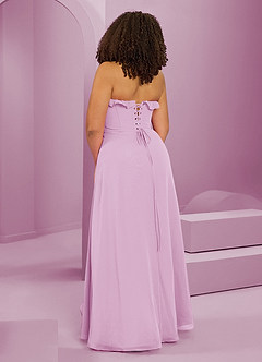 Barbie ♥ Azazie Bridesmaid Dresses Candy Pink A-Line Sweetheart Neckline Chiffon Dress image13