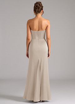 Azazie Debby Bridesmaid Dresses Frost Mermaid Strapless Stretch Satin Convertible Dress image7