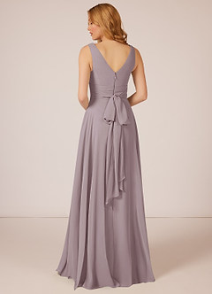 Azazie Bianca Bridesmaid Dresses A-Line Pleated Chiffon Floor-Length Dress image8