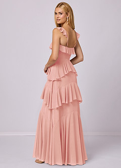 Barbie ♥ Azazie Bridesmaid Dresses Rosette A-Line Sweetheart Neckline Chiffon Dress image2