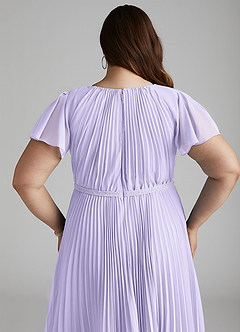 Azazie Kara Modest Bridesmaid Dresses A-Line Pleated Chiffon Floor-Length Dress image14