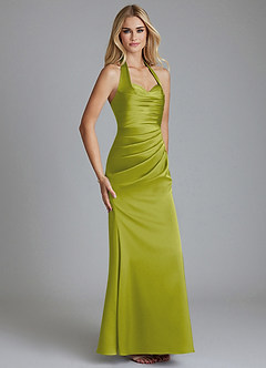 Azazie Minnow Final Sale Black Mermaid Sweetheart Neckline Stretch Satin Dress image1