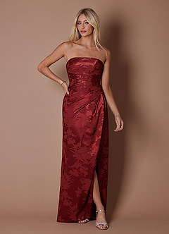 Flavia Mahogany Red Maxi Dress image7