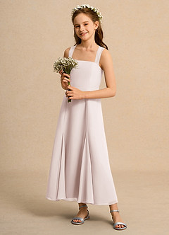 Azazie Tater Junior Formal Flower Girl Klänningar Klä A-Line i Chiffong Plisserad image6