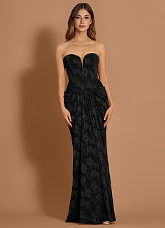 Giselle Negro Vestido largo image5