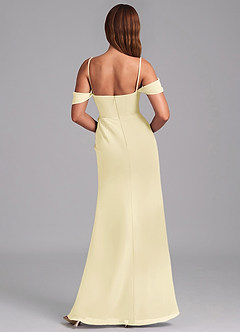 Azazie Johana At-home Try On Dresses Black Mermaid Off the Shoulder Chiffon Convertible Dress image2