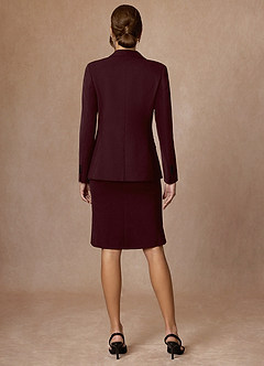 front Kennedy Cabernet Sukienka Ze Stretchem Strukturalnym