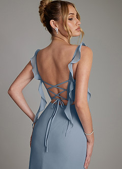 Azazie Jessamine Bridesmaid Dresses Twilight Mermaid Corset Chiffon Dress image2