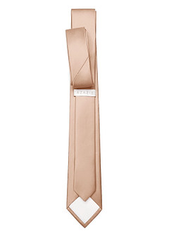front Matte Satin Skinny Tie