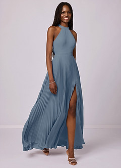 Barbie ♥ Azazie Bridesmaid Dresses Twilight A-Line Pleated Chiffon Dress image3