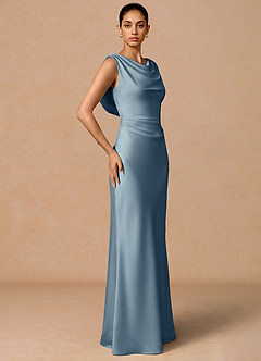 Robe Maxi Poudre Bleue Evarine image4