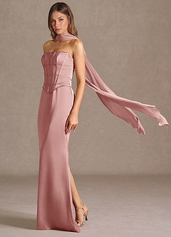Vestido Rosa Claro Largo Berthe image5