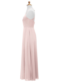 Azazie Davis Junior A-Linie Chiffon Kleid Zartrosa image9