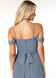 Azazie Joretta Final Sale Twilight A-Line Off the Shoulder Chiffon Convertible Dress image3