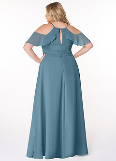 Azazie Dakota Bridesmaid Dresses Bermuda A-Line V-Neck Pleated Chiffon Dress image14