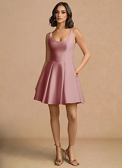 Olivia Dusty Pink Mini Dress image4