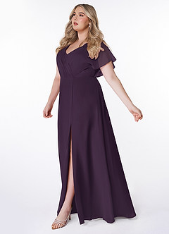 Azazie Rylee Bridesmaid Dresses A-Line Pleated Chiffon Floor-Length Dress image7