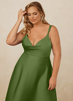 Christian Siriano Bridal for Azazie 1001 Bridesmaid Dresses Juniper A-Line Sweetheart Neckline Stretch Satin Dress image16